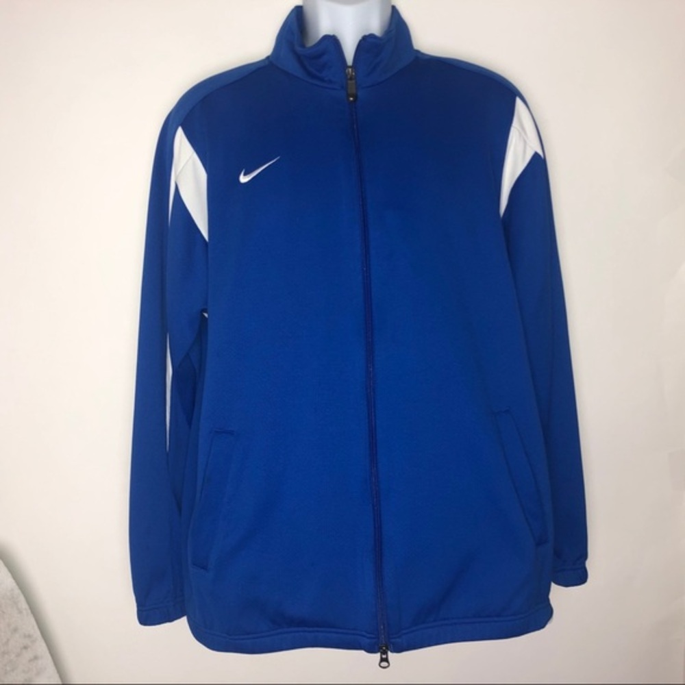 Nike DriFit Full Zip Blue Jacket Men's Large
